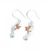 On Cloud Nine - Sterling Silver and Rose Gold Earrings