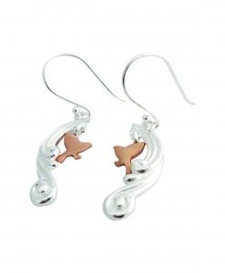 On Cloud Nine - Sterling Silver and Rose Gold Earrings