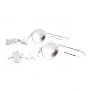 Full Moon - Sterling Silver Earrings