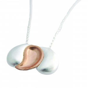 Nest - Sterling Silver and Rose Gold Pendant